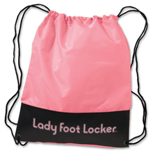 Pink Drawstring Backpack